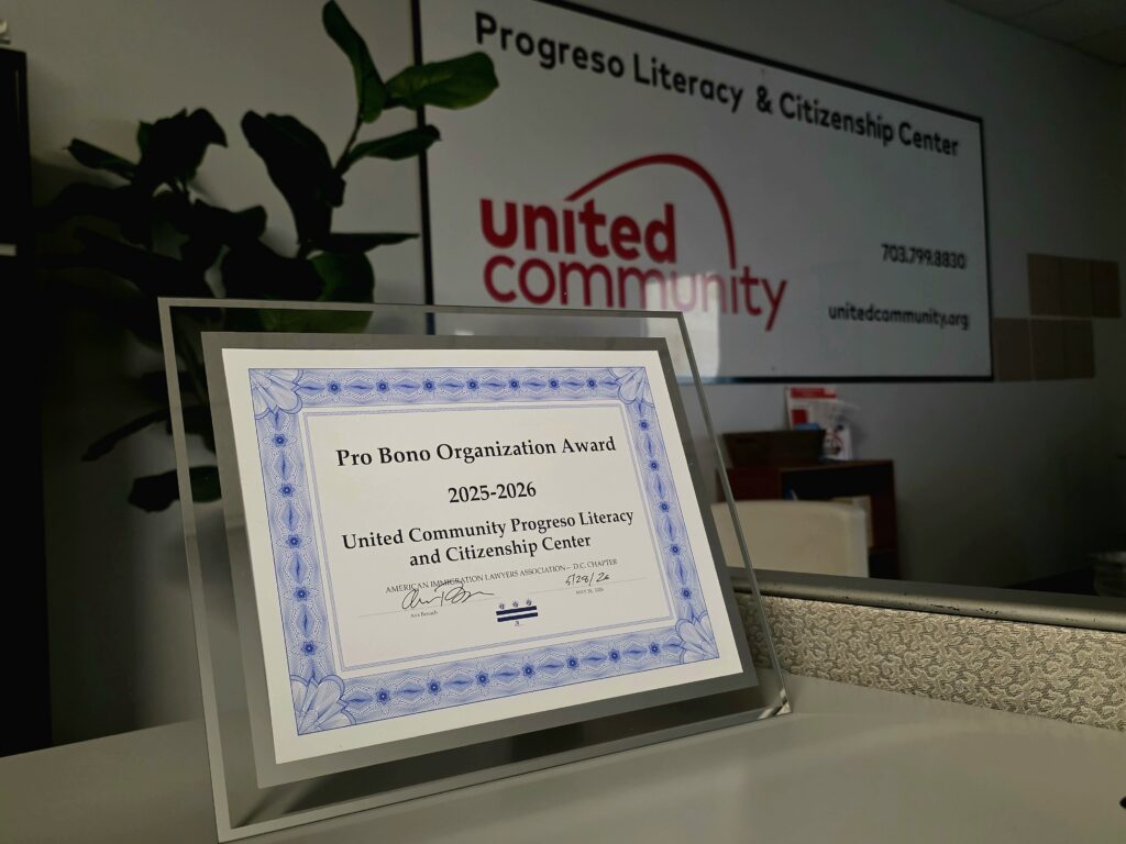 Progreso Named “Pro Bono Organization of the Year”